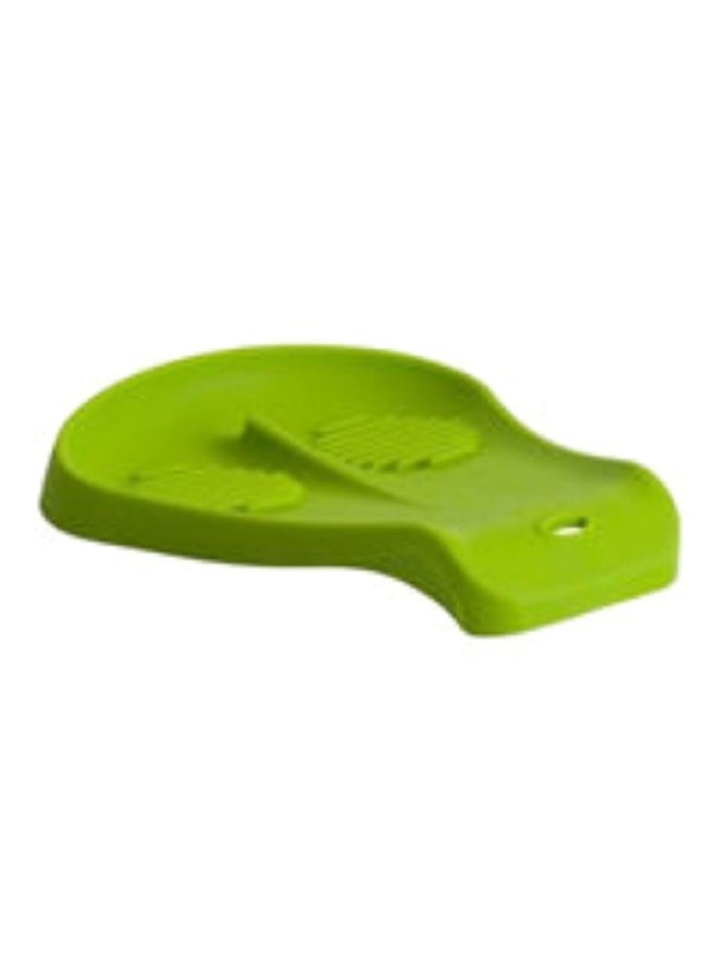 Trudeau Heat Resistant Silicone Dual Spoon Rest Green 1.5 x 6.3 x 7.5 Inch 09911092 - Image 2
