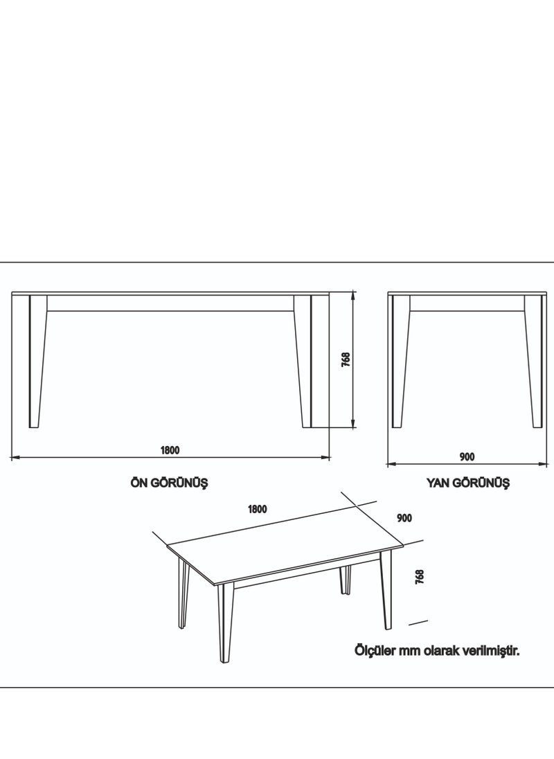 Decorotika Polka 180 cm Dining Table  - Image 4