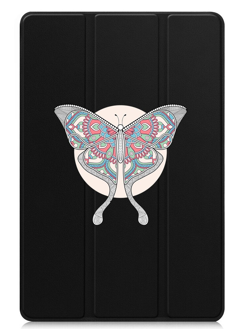 Theodor Protective Flip Case For Huawei MatePad 11.5 S (2024) With Trifold Stand Auto Wake Sleep Shockproof Cover Buterfly - Image 1