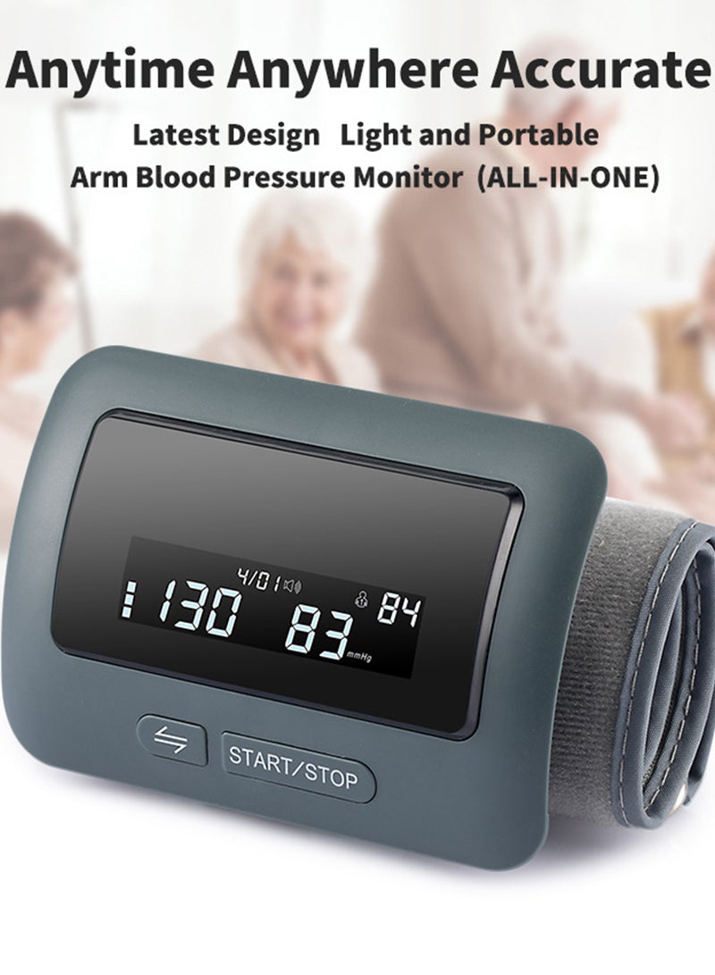 ETG Blood Pressure Monitor Upper Arm with One Piece Design, Digital BP Machine for Home Use with Cuff Size 22cm-32cm, Portabl Meter - Image 4