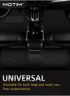 Motim 4 Piece Universal Car Carpet Floor Mats, Automotive Floor Mats with Anti Tear Technology, Carpet Protector Mat for Most Sedan SUV Truck Floor Mats with Heel Pad, All-Weather Protection  - Image 2