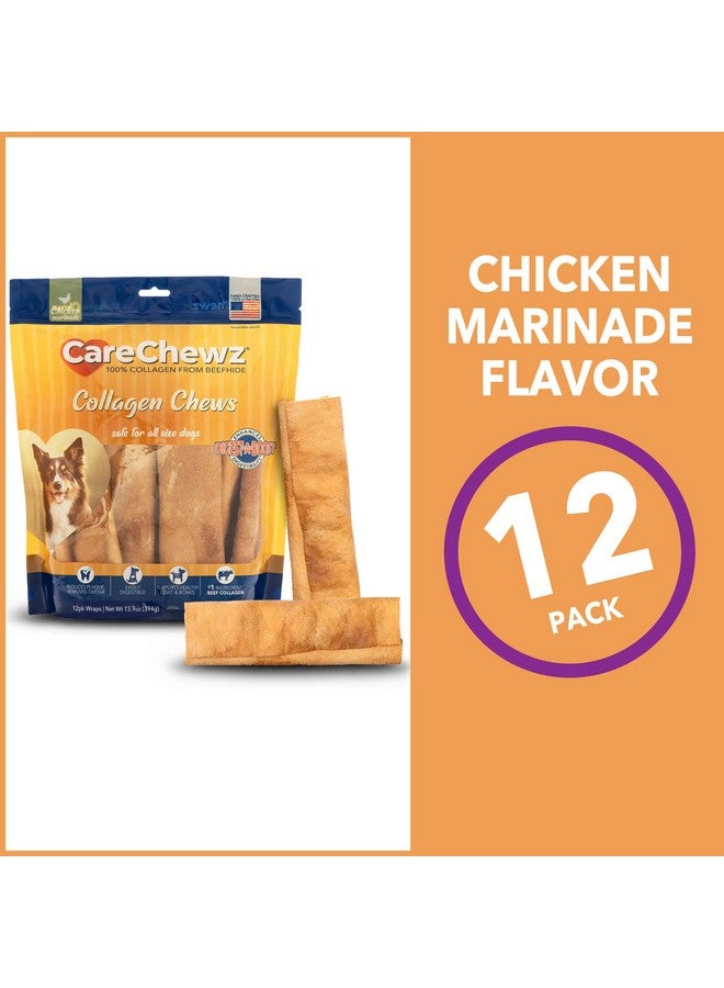 بيت فاكتوري حلوى مضغ الكلاب الصغيرة بنكهة الدجاج من Pet Factory CareChewz Collagen مقاس 6-7 بوصات - 12 قطعة/عبوة واحدة - Image 4