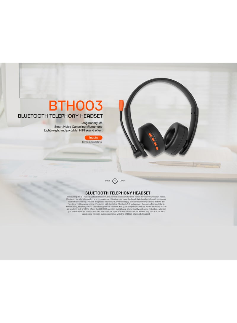 Meetion Bluetooth Headphone With Mic Black BTH003 - Image 5