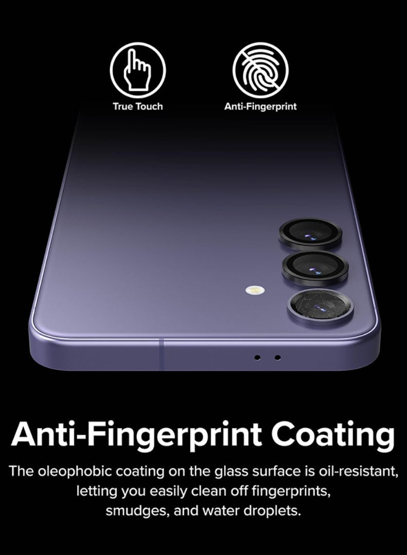 Theodor Samsung Galaxy S24 Plus Camera Lens Protector, Individual Lens Protectors, Scratch-Resistant Ultra-Thin Tempered Glass with Aluminum Edging, Galaxy S24 Plus Case Friendly, (Black) - Image 5