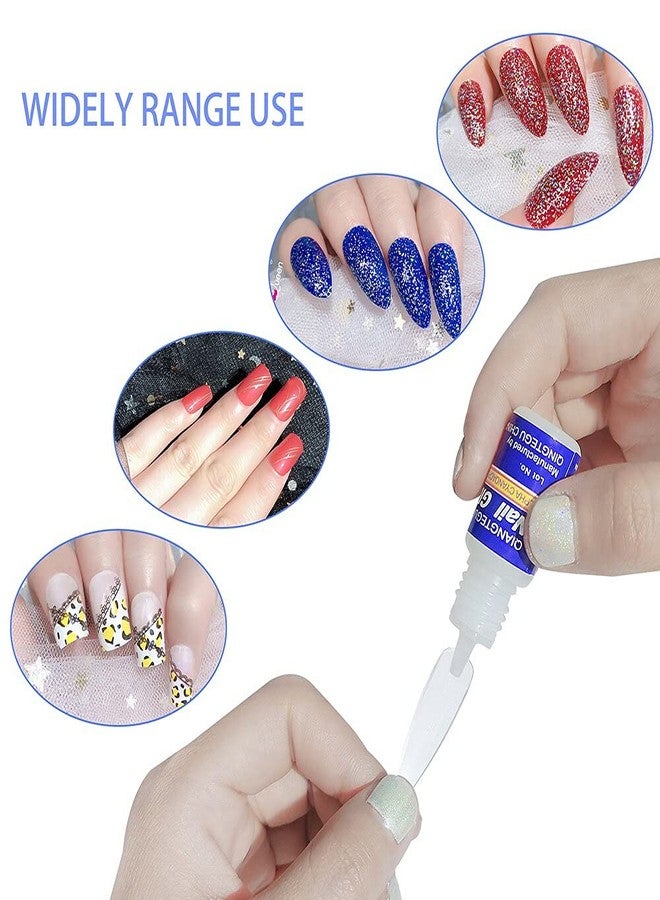 Myynti Nail Glue for Artificial Nail Professional Nail Art Glue Manicure Tool Waterproof Fake/False Nails Glue (5 PCS of Bottle) - Image 2