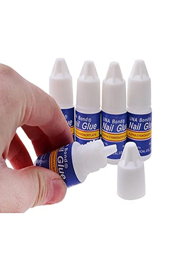 Myynti Nail Glue for Artificial Nail Professional Nail Art Glue Manicure Tool Waterproof Fake/False Nails Glue (5 PCS of Bottle) - Image 3