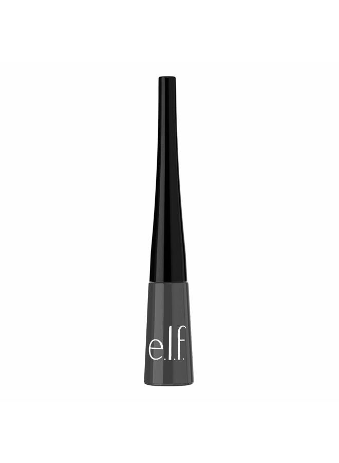 elf Liquid Eyeliner, High-pigment Liquid Eyeliner With Extra-Fine Brush Tip, Easy Glide Smudge-proof Formula, Charcoal - Image 2