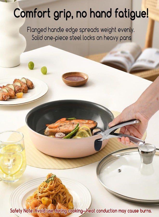 SOLEADER Plate Gripper Compatible With Pizza Pan,Non-Slip Pan Gripper,Hot Plate Bowl Retriever with Food Out from Pots,For Egg Custard For Jidangeng,For Microwave Toaster Oven Steamer,Pack of 2 - Image 2