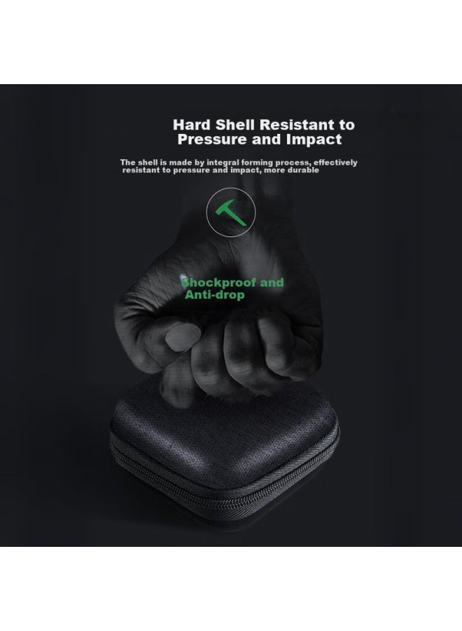 Stiger Earphone Storage Bag Data Cable Charger Earphone Card Reader Memory Card Storage Bag Small Portable Travel Bluetooth Earphone Bag Shockproof Decompression Digital Storage Bag Large Size - Image 5