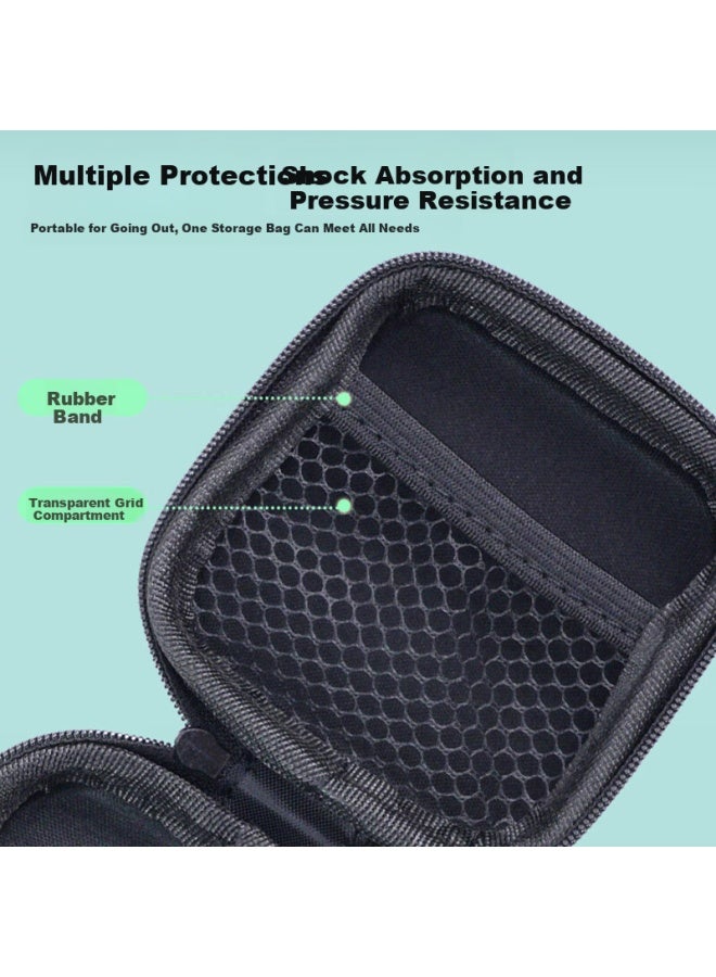 Stiger Earphone Storage Bag Data Cable Charger Earphone Card Reader Memory Card Storage Bag Small Portable Travel Bluetooth Earphone Bag Shockproof Decompression Digital Storage Bag Large Size - Image 4