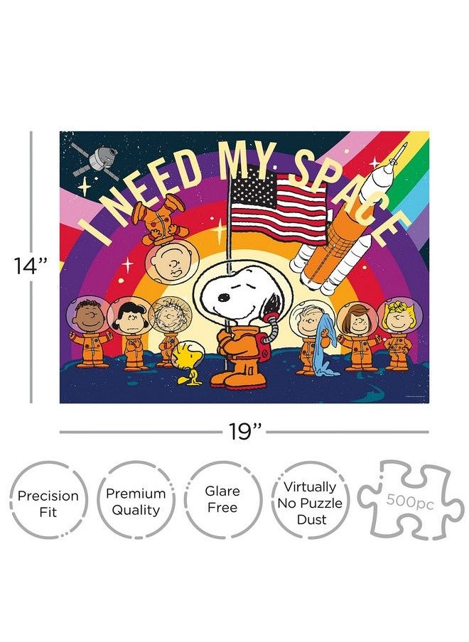 Aquarius Peanuts Snoopy In Space Puzzle (500 Piece Jigsaw Puzzle) Officially Licensed Peanuts Merchandise & Collectibles Glare Free Precision Fit 14 X 19 Inches  - Image 3
