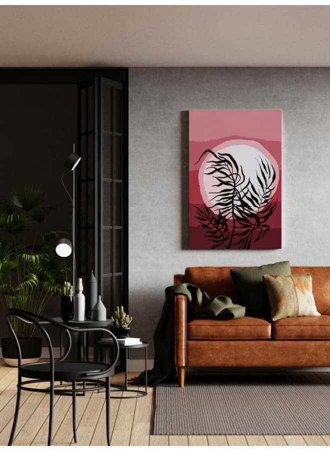 Home Gallery Branches with moon in Scandi Landscape Printed canvas wall art 120x80 - Image 5