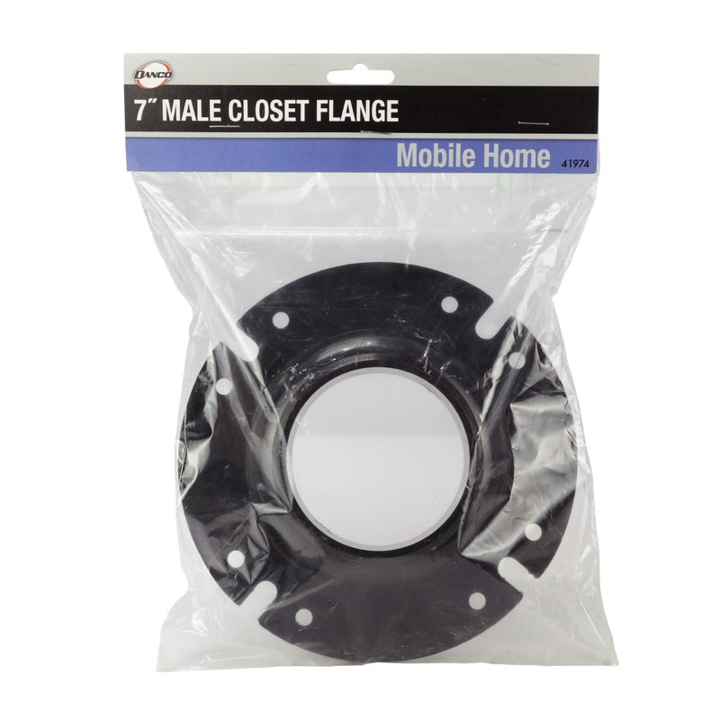 Danco Mobile Home Male Closet Flange Black 7-Inch X 3-1/4-Inch 1-Pack (41974) - Image 5
