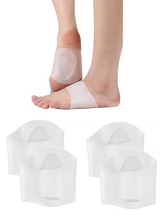 جوارب داعمة لقوس القدم مكونة من 4 قطع للنساء والرجال - حشوات داعمة لقوس القدم للقدم المسطحة، والتهاب اللفافة الأخمصية، وتخفيف آلام القدم - Image 1
