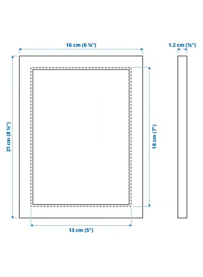 FISKBO Simple White Photo Frames Set of 3 - Image 2