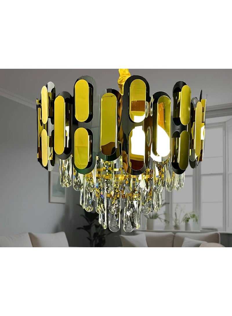 نجفة مودرن كريستال 5 لمبة 40 سم خامة ممتازة يناسب جميع الديكورات