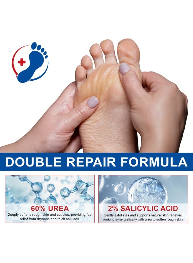 IKZEE 60% Urea Foot Care Stick + 2% Salicylic Acid Urea Cream for Dry Cracked Feet and Hands Heels Knees Elbows Hands Repair Treatment Balm Moisturizer and Corns Callus Remover Stick Cream Dead Skin Remover and Toenails Softener Stick 40g  - Image 5