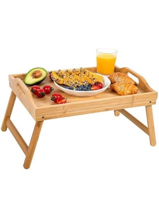 Bed Tray Table with Folding Legs,Bamboo Breakfast in Bed for TV Table, Laptop Computer Tray,Eating,Snack Tray - pzsku/ZD489D93C10ADEB650EB2Z/45/_/1730046593/1567fab4-c026-41ae-baba-2541b6ddb2f3