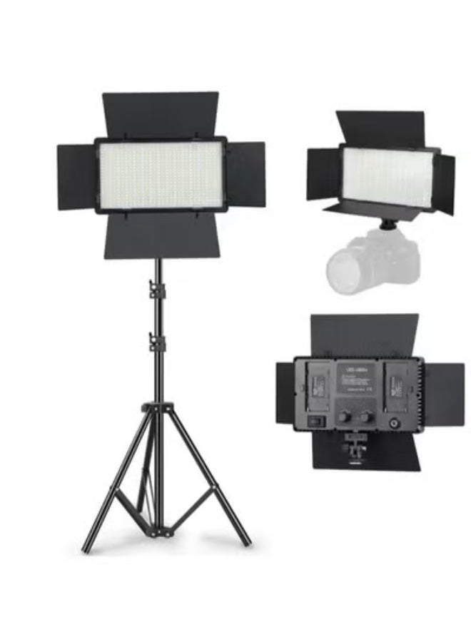 800 LED Pro Orignel Rechargeable LED Video Light – Bi-Color Adjustable Brightness Panel for Filming, Vlogging & Professional Shooting - Image 1