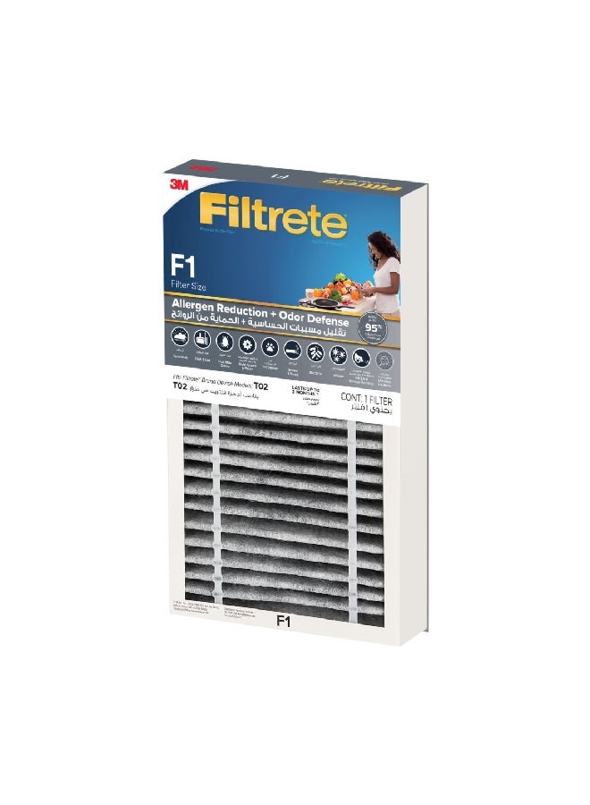 3M Filtrete F1 Allergen Odor Reduction Replacement Filter White 30.8 x 17.8 x 4.6 cm FAPF-SA-F1-O - Image 3