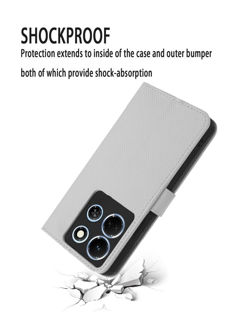 X-level Infinix Note 30 5G/X6711 Phone Case Cover With Full Body Camera Len Protector PU Leather Wallet Card Holder Shockproof Protective Back Cover With Release Hand Phone Holder Daily Video Kickstand  - Image 3