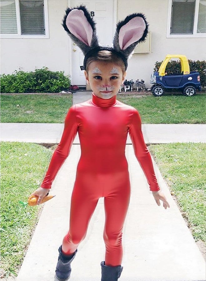 OVIGILY Kids Metallic Unitard Long Sleeve Shiny Bodysuit Dancewear for Girls Halloween Costumes - Image 5