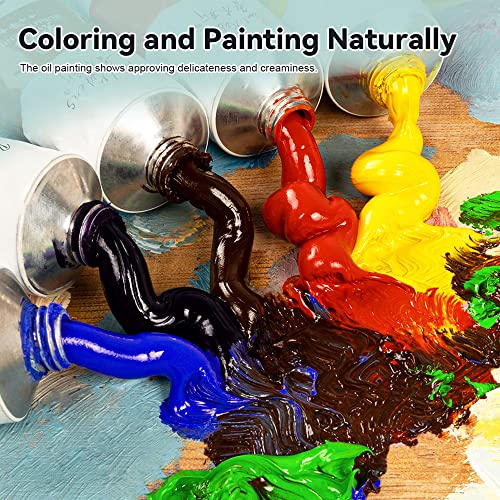 Paul Rubens Oil Paint, 20 Bright Oil Colors with High Saturation, 50ml Large Capacity Tubes, Faster Drying Time with Creamy Texture and Consistency for Artists, Students, Beginners - Image 5