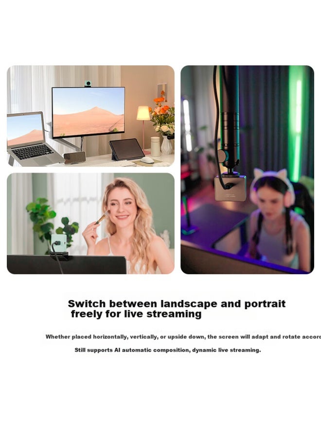 Obsbot X3 Ai-powered 4k Webcam With Beauty Mode For Professional Computer Camera With Ai Framing For Entertainment, Gaming, Live Shopping, Video Conferencing - White - Image 2