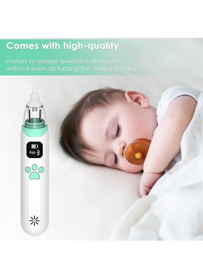 Beauenty Electric Silent Baby Nasal Aspirator - White/Green  - Image 4