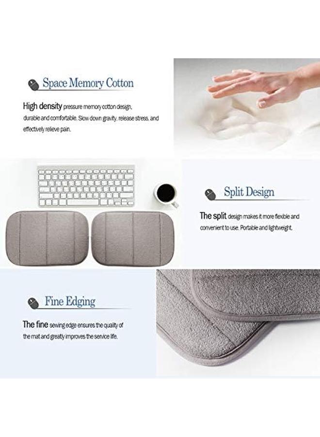 erorex 2 Pack Portable Computer Elbow Wrist Pad Premium Memory Cotton Desktop Keyboard Arm Rest Support Mat For Office Home Laptops More Comfort And Less Strain 7.9 X 11.8 Inch Khaki - Image 2