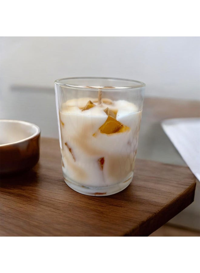 Set of 2 Scented Candles (Iced Latte & Iced Matcha) – 8x9cm 6oz 220g Each – Soy Wax, Aromatherapy, Long-Lasting Fresh Home Fragrance & Relaxing Gift for Home Décore - Image 3