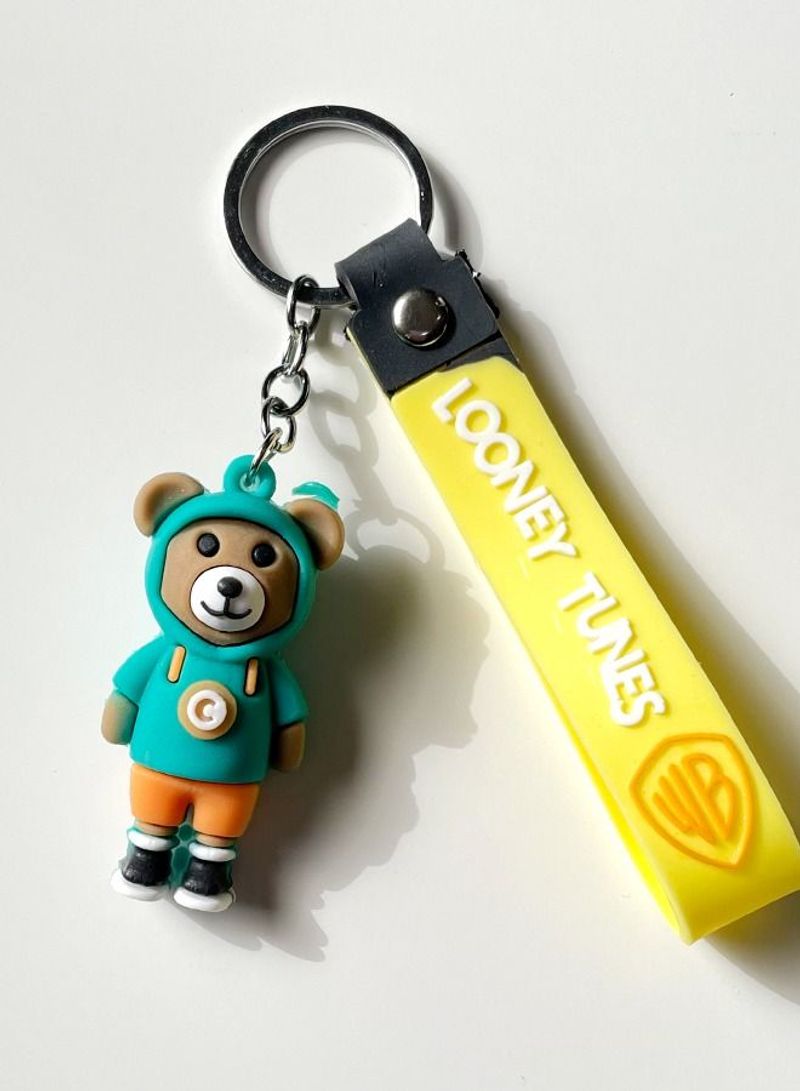 Multifunctional keychain in cartoon shape with ribbon design LONEY TUNES for easy of use