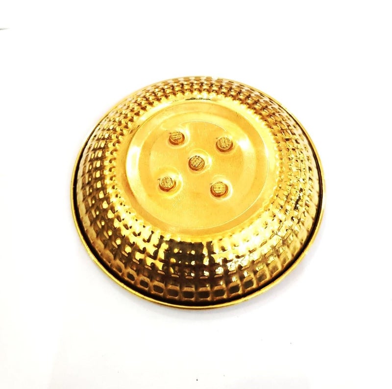 Mkd2 Rise Brass Incense Stick Holder, Agarbatti Stand with Ash Catcher, Gold, 4 Inch, Best for Puja, Pooja Room, Mandir, Temple, Home & Office Decoration - Image 3
