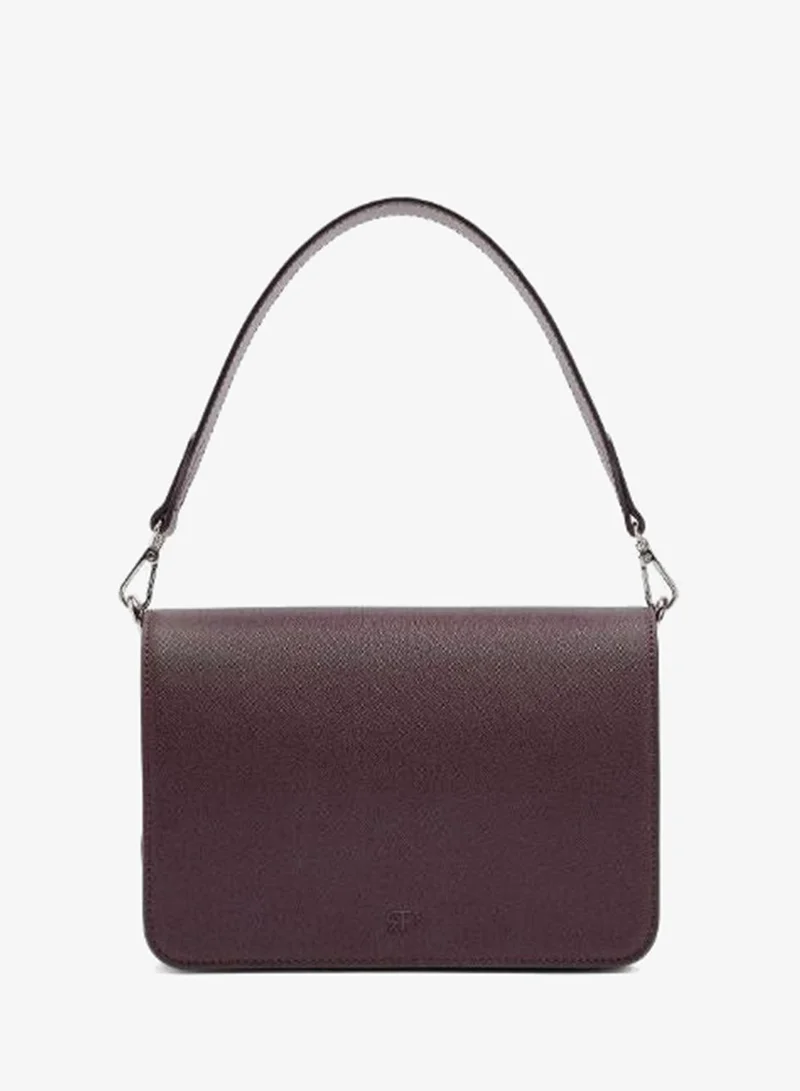 PARFOIS Crossbody bag with texture and flap closure