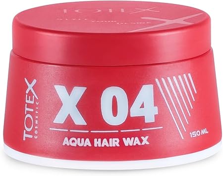 Totex Hair Styling Aqua Wax 04 Ultra Strong Hold Red Gel Shinny Edge Control Perfume Scent Unisex 150ml - Image 1