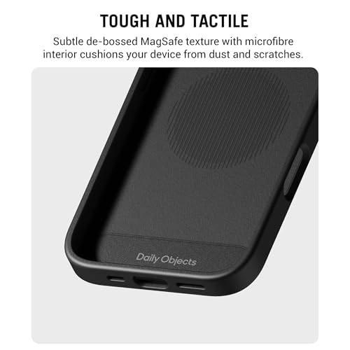 DailyObjects iPhone 16 Stack Signature Magnetic Case Cover | Compatible with Magsafe | Camera & Body Protection | Shock/Scratch Proof| Dual Hybrid Protection | Wireless Charging - Carbon Black - Image 5