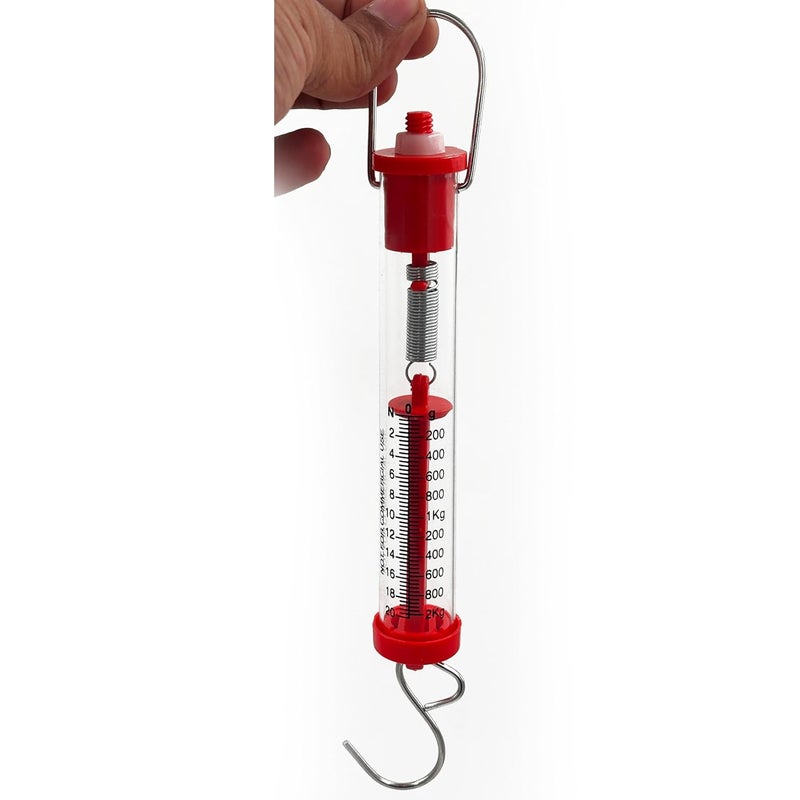 SCIENCENT WITH DEVICE Sciencent Pack of 1 Spring Balance Hanging Spring Scale Set (2000g/20N) - Image 1