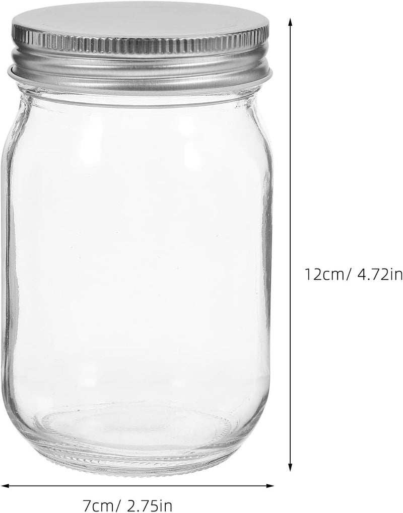 Matte anti slip finish Glass Mason Jars 380ml with Lids, Small Glass Containers for Kitchen Storage, Honey Jam Canning and Food Preservation, 4pcs Set Diverse use resistant crafted quality Standard fit Odor free color Classic modern blend design Varied available picks Long use oriented quality Salt mist resistant Local supply chain stock Long term heavy use compatible Water rust proof Multi-market matching options Classic trendy design picks Scratch resistant Trendy natural assorted colors Strategic warehouse site Light sturdy raw material Wide range compatible material All space matching look High precision lightweight material Multi-color available build Reliable local delivery service Quick use-switch compatible build Anti slip Quick available purchase options - Image 2