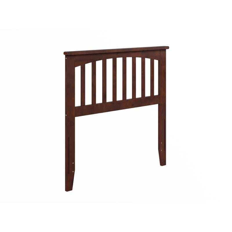 AFI Mission Twin Solid Wood Headboard with Attachable Charger Walnut