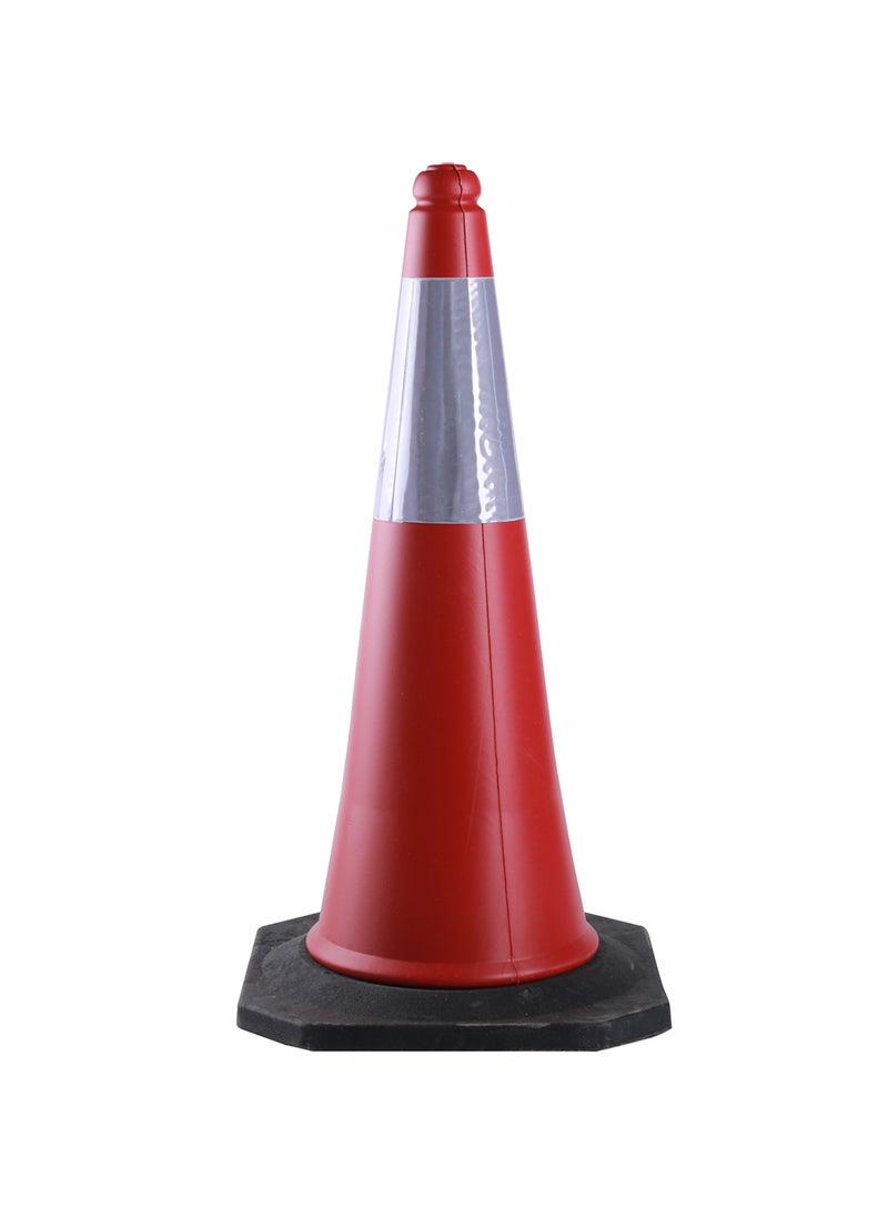 LAWAZIM 75cm Traffic Safety Cone with Reflective Bands - High Visibility Orange PVC Cone for Roadwork and Construction Sites - Road Construction Hazard Warning Conspicuity driveway Cone barrier  - Image 1