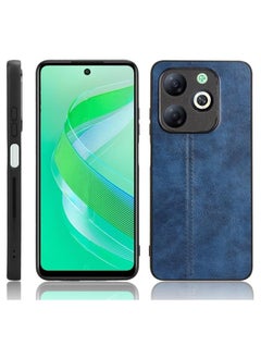 Compatible with Infinix Smart 8 X6525 Case, Retro PU Leather Ultra Slim Shockproof Back Bumper Protective Case Cover for Infinix Smart 8 Phone Case