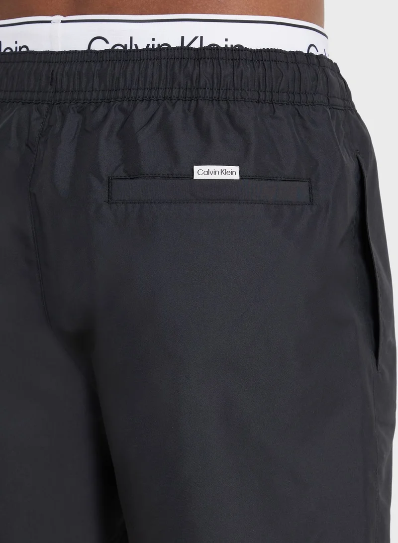CALVIN KLEIN Medium Double Waistband Swim Shorts