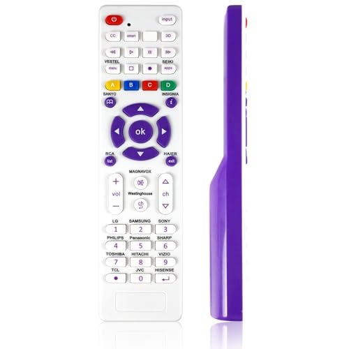 Amiroko Universal TV Remote Replacement for TCL/LG/Samsung/RCA/Vizio/Philips/Hisense/Sanyo/JVC/Seiki/Hitachi/Magnavox/Panasonic and More Brands LED LCD 3D Smart TV Remote Control - Image 1