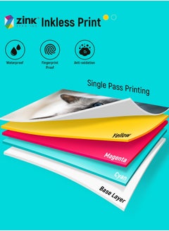 Liene Zink Photo Paper 2x3″ 50 Sheets, Premium Photo Printer Paper, Adhesive Back, Waterproof, Smudge Proof, Tear Proof, Instant Photo Paper Compatible, 2x3 Inch Photo Printer Scrapbook  - Image 1