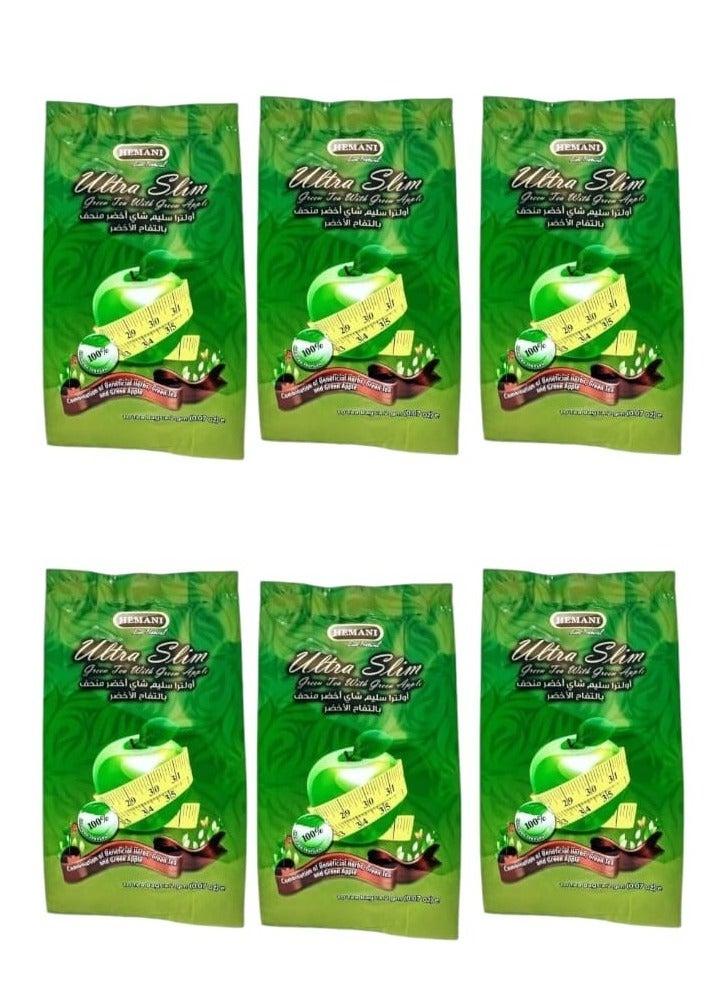 Ultra Slim Green Tea With Green Apple 6 in 10 bags 