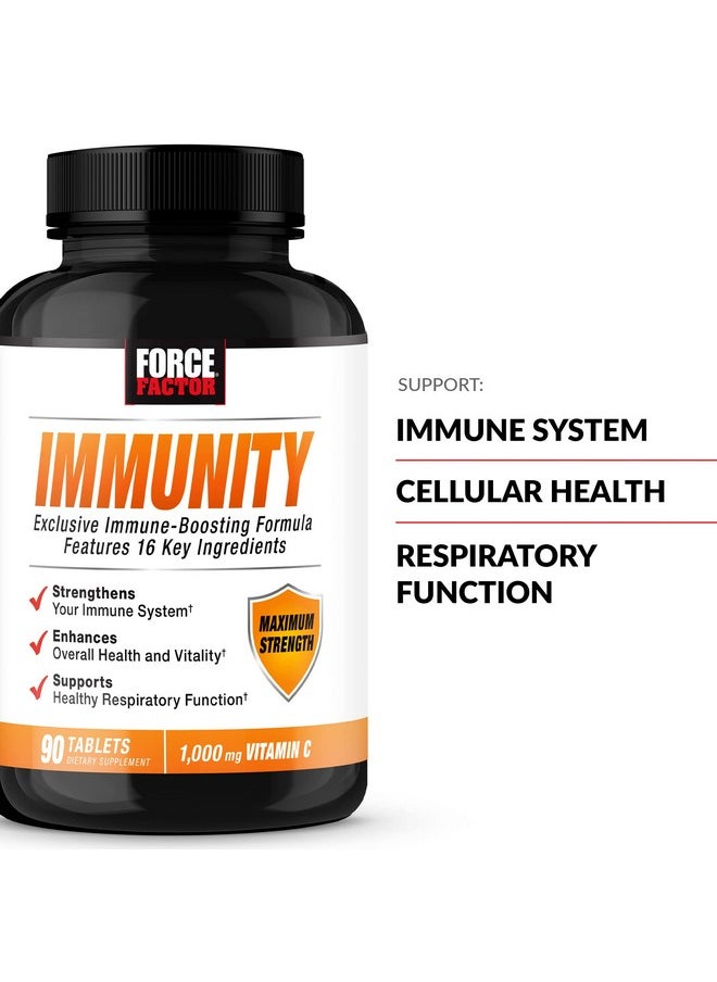 Force Factor Immunity Immune Support Booster With Elderberry And 1000Mg Of Vitamin C Plus Vitamin D Zinc Probiotics Antioxidants And Echinacea For Immune Health Defense 90 Count (Pack Of 2)  - Image 3
