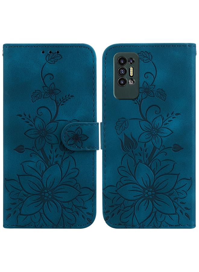 erorex Case For Tecno Pova 2 Lily Embossed Leather Phone Case  - Image 1