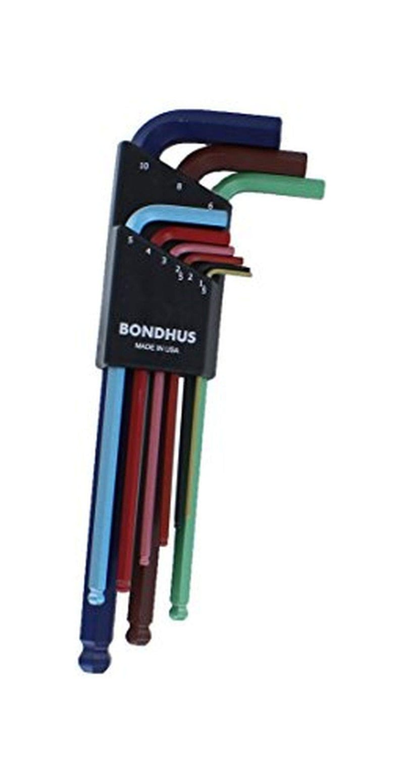Bondhus 69499 Ball End L-Wrench Set w/ColorGuard Finish, 9 Piece, Multicolor, One Size - Image 3