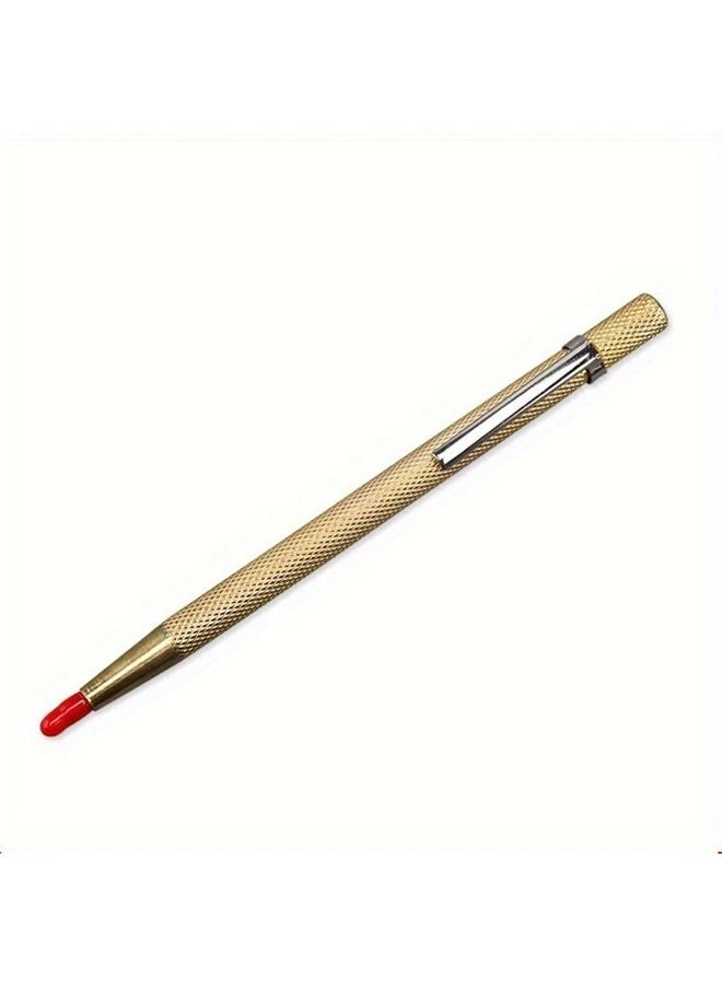 Golden Heavy Duty Professional Scribing Pen with Tungsten Carbide Tip for Ceramic Tile Steel Glass - Image 1