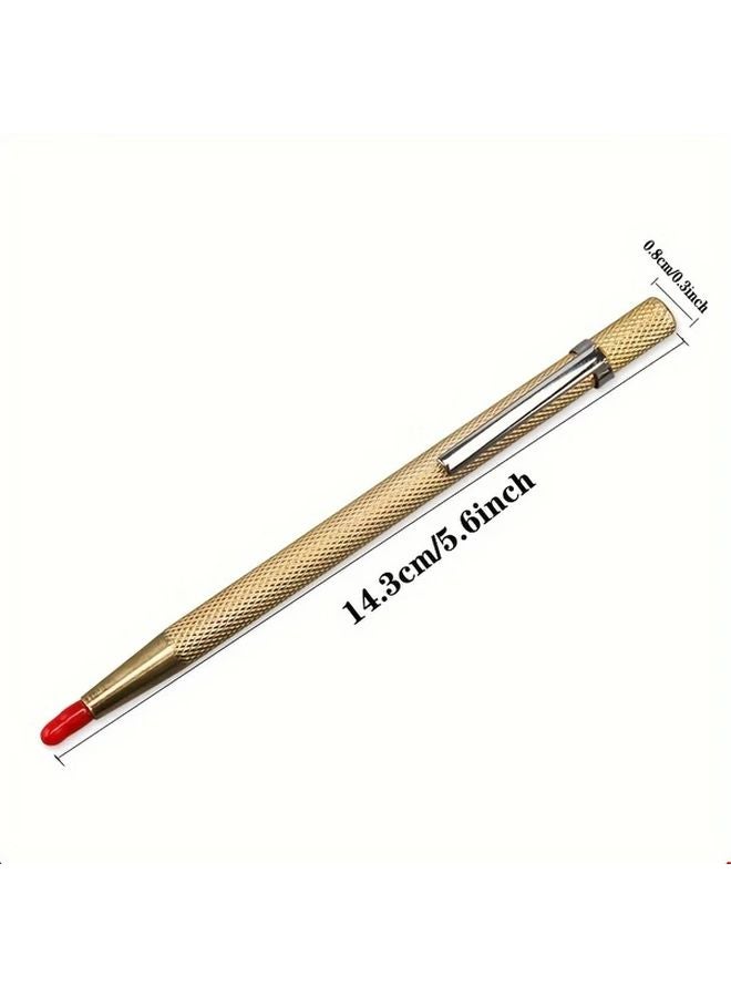 Golden Heavy Duty Professional Scribing Pen with Tungsten Carbide Tip for Ceramic Tile Steel Glass - Image 4